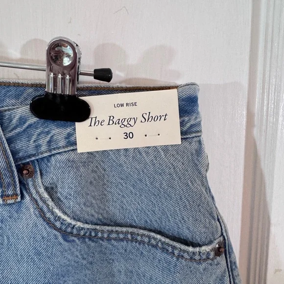 Abercrombie & Fitch Light Blue Jean Shorts shortie Denim - Picture 3 of 8